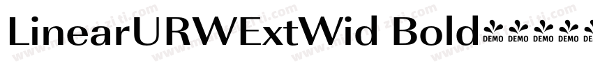 LinearURWExtWid Bold字体转换